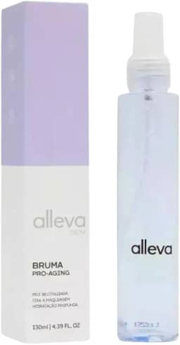 Bruma Facial Pro-Aging Alleva - Hidratação Profunda e Glow Natural - Spray Skincare Anti-Idade, 130ML