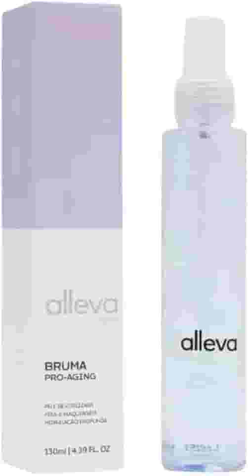 Bruma Facial Pro-Aging Alleva - Hidratação Profunda e Glow Natural - Spray Skincare Anti-Idade, 130ML