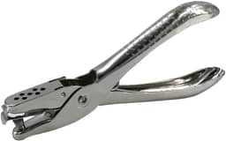 Perfurador Um Furo Metal Leonora, Prata