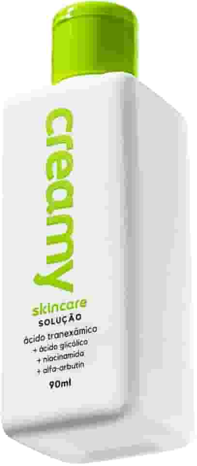 Creamy Skincare Ácido Tranexâmico 90ml | Solução Clareadora, Previne a Hiperpigmentação de Manchas Solares, Trata Acne e Melasma | Todos os Tipos de Pele, Uso Noturno