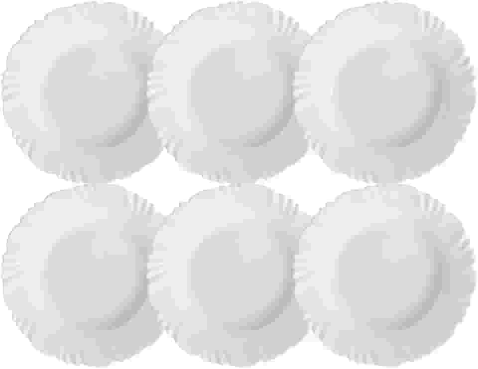 Jogo de Pratos Fundo Nadir Duralex Linha Pétala 6 Peças