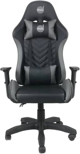 Cadeira Gamer Elite Pro Dazz – Couro PU/Courino, Pistão Classe 4, Suporta até 150 kg, Braços 1D, Reclinável 130°, Almofadas Lombar e Pescoço, Base Nylon 50 mm