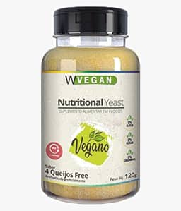 Nutritional Yeast Flocos Sabor 4 Queijos Free 120G W Vegan