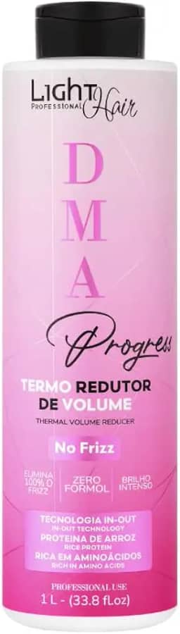 Light Hair DMA Selagem Termo Redutor de Volume 1 Litro | Alinhamento Capilar, Nutrição e Proteção da Cor