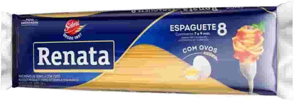 MACARRÃO RENATA C/OVOS ESPAGUETE 8 30X500