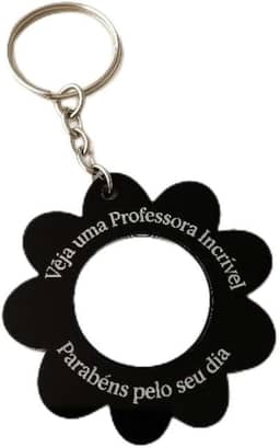 Kit 5 Chaveiros Espelho Personalizado Presente Dia Dos Professores