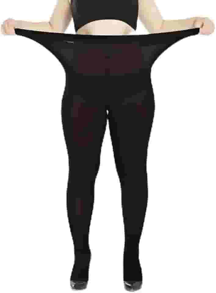 Meia-calça plus size 80D de alta elasticidade moderna com textura de veludo macio, menos de 90 kg