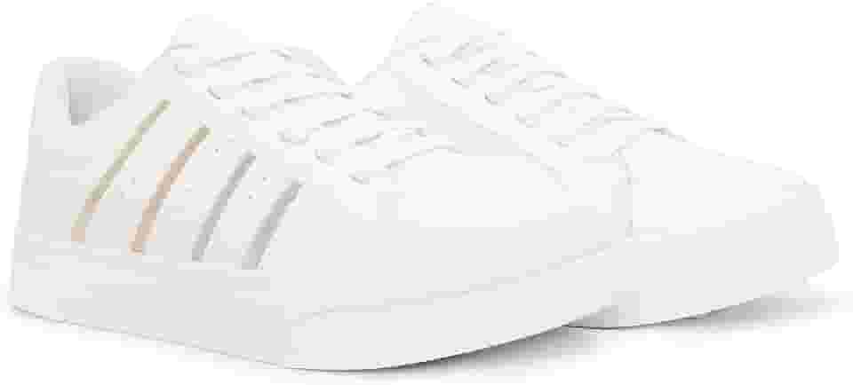 Tênis Branco Feminino Casual Academia Treino Malhar BF Shoes…