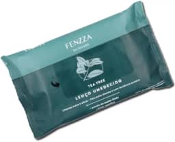 Lenço Umedecido Demaquilante Fenzza Tea Tree e Capim Limão - Limpeza Facial Refrescante, Aroma Natural, Ótimo Custo-Benefício