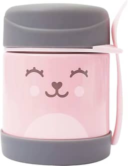 Buba Pote Termico C/Colher - Gumy Rosa Buba Rosa