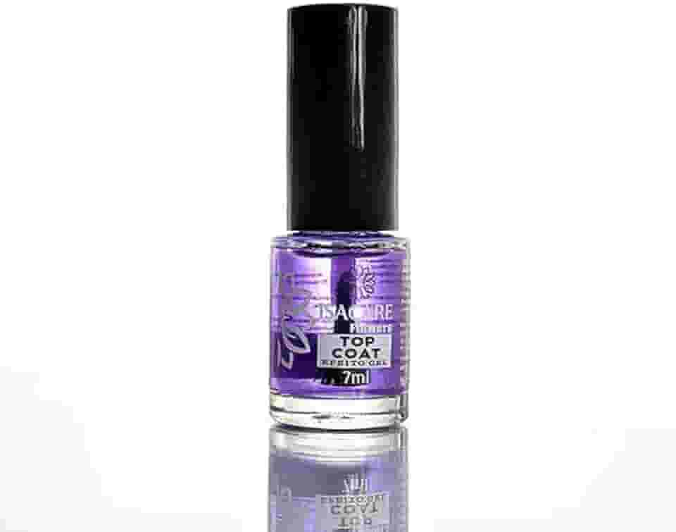 Isacare - Top Coat Efeito Gel 7ml | Finalizador com Brilho Intenso, Secagem Rápida e Alta Durabilidade