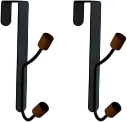 Oikos - Conjunto de Cabides Verticais com Gancho para Porta 2 Peças