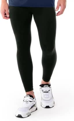 Calça Legging Masculina Fitness Sem Costura, Alta Elasticidade, Poliamida e Elastano