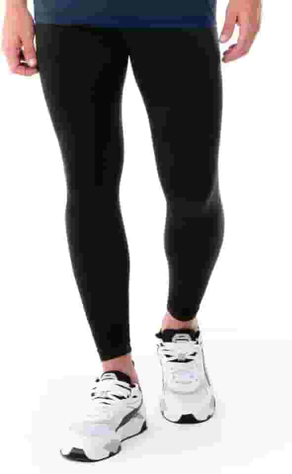 Calça Legging Masculina Fitness Sem Costura, Alta Elasticidade, Poliamida e Elastano
