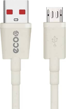 GreenEco Cabo USB para Micro USB V8 de 1M com Proteção Contra Sobretensão (Fibra de Trigo + PVC Reforçado Linha Ecológica da Gshield)