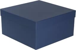 Caixa de Presente Cartonada Rígida Premium 30x30x15 cm (Azul Marinho)