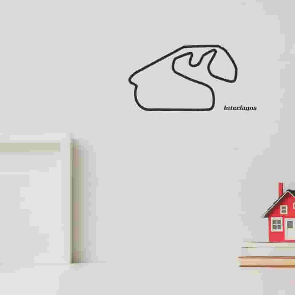 Pista Interlagos - Quadro, Decoração F1 Fórmula 1 - Toque 3d