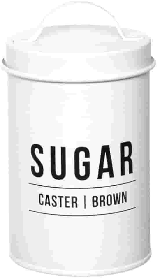 Pote para açúcar de aço Manhattan branco 800 ml