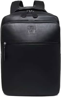 Mochila Capiau de Couro Legítimo Vintage Executiva para Notebook, Trabalho e Viagem