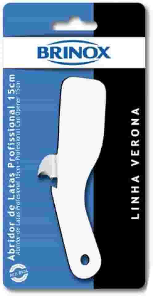 Abridor De Latas/garrafas Prof Inox 15cm Brinox Aço Inox