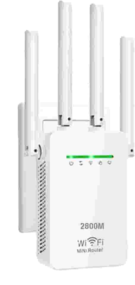 Amplificador Wi-Fi 4 Antenas 300Mpbs Repetidor de Sinal Wifi Wireless Fácil Configuração WPS