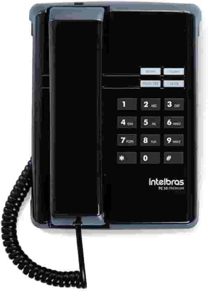 Telefone TC 50 Premium Preto Intelbras
