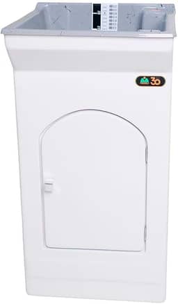 Tanque de Lavar Roupa Fiberblu Paris 20 Litros Granitado Cinza