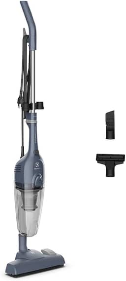 Aspirador de Pó Vertical com fio portátil de mão 2 em 1 potente 1600W cabo 4.7m com capacidade 950 ml filtro HEPA STK17 Azul STK 127v