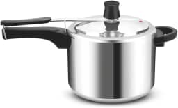 Panela de Pressão Rochedo Turbo Polida com Fechamento Interno e 4,5L de capacidade