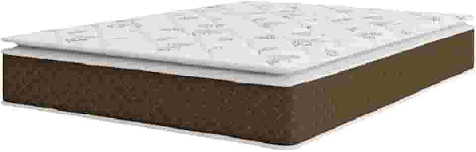 Colchão Casal Molas Ensacadas Pillow Top Martino 138x188x25cm Marrom/branco Umaflex - Suporta até 120kg por Pessoa