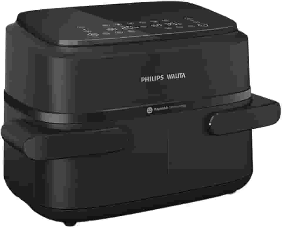 Fritadeira Airfryer Série 1000 Duplo Cesto 7,1L, Philips Walita, 2450W, 2 anos de garantia, 220v - NA150/09