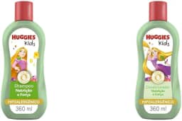 Huggies Shampoo Kids Nutrição e Força 360 ml + Huggies Condicionador Kids Nutrição e Força 360 ml
