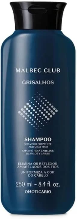 O BOTICARIO MALBEC CLUB CABELOS GRISALHOS SHAMPOO 250ml
