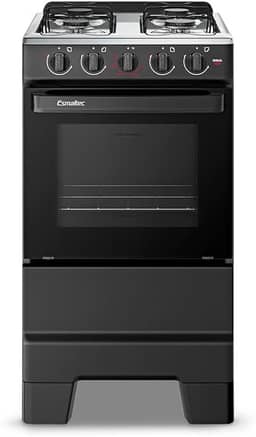 Fogão a Gás Mesa Inox e Forno 50L Limpa Fácil Esmaltec IDEAL POP F4ISP Cor Preto 4 bocas