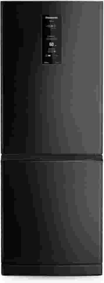 Geladeira Panasonic BB64 Black Inox Inverse Frost Free 460L Inverter A+++ - NR-BB64PV1B 127V
