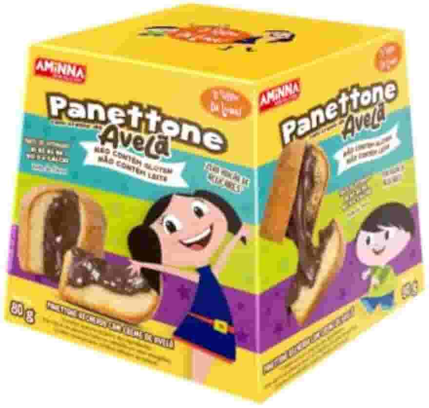 Panettone sem glúten com Creme de Avelã - Show da Luna