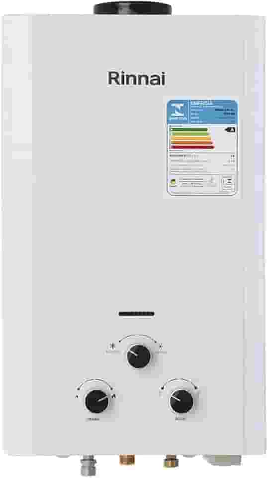 Rinnai M11-11 litros GN (Gás Natural) Branco - Aquecedor de Água a Gás Mecânico REU-M110 CFH