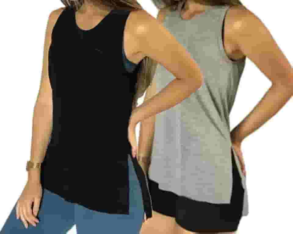 Regata Feminina Tapa Bumbum Academia Musculação Fitness Ginástica - BELLA NET