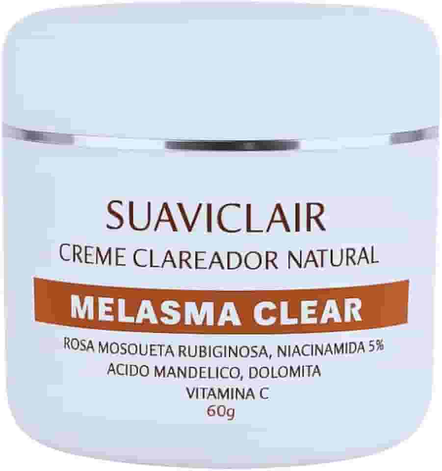 SUAVICLAIR MELASMA CLEAR 60G – SUAVICID NATURAL CREME CLAREADOR NATURAL DE MANCHAS E MELASMA