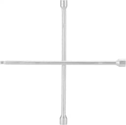 STELS Chave de Roda em Cruz 17-19-21 mm – Aço Carbono 45, Encaixe 1/2", 450 mm