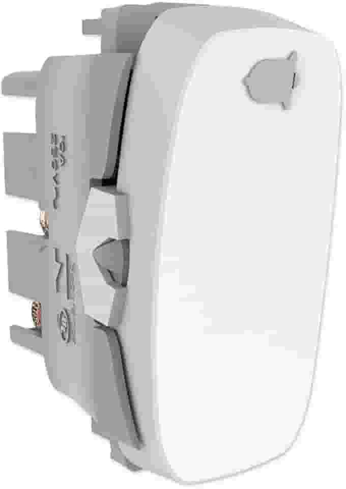 Módulo Pulsador Campainha, Alumbra, Gracia 85312, Branco