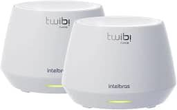 Conjunto de Roteador Sem Fio WI-FI 6 Twibi Force AX Branco Intelbras