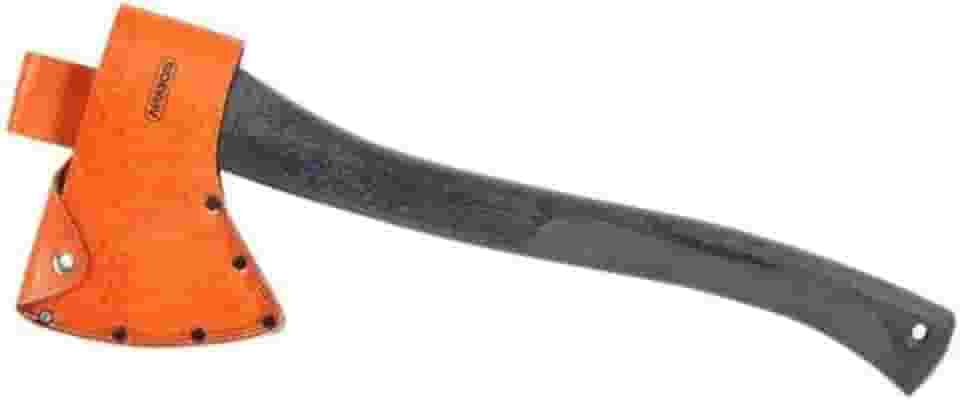 Machado Escoteiro Profissional Cabo Sintético 50cm com Bainha de Couro Legítimo para Camping