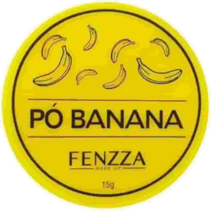 Pó Banana Para Maquiagem Fixador Translucido Finalizador, FZ34014, tb, Fenzza