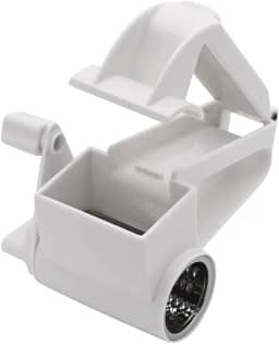 Mimo Style Ralador de Queijo Manual Branco 14,5cm, Feito de Polipropileno e Aço Inoxidável. Economiza Tempo e Esforço. Resistente e Durável, Perfeito Para Queijos, Chocolate, Nozes, Amêndoas