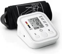 Medidor de Pressão Arterial Digital Automático de Braço Aparelho Portátil Detecta Hipertensão, Arritmia, e Batimentos Irregulares, Monitor Inteligente com Tela LCD Grande, Memória para Leituras