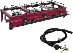 Fogão Industrial Portátil 3 Bocas Alta Pressão Mesa/Bancada