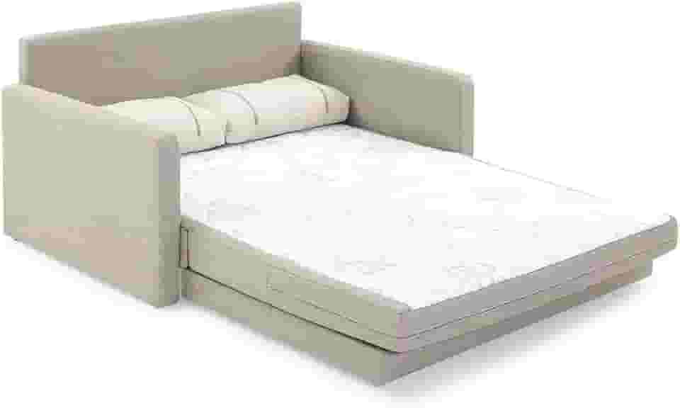 Sofá-cama Herval Casal Aurora, 2 Lugares, Linho Bege