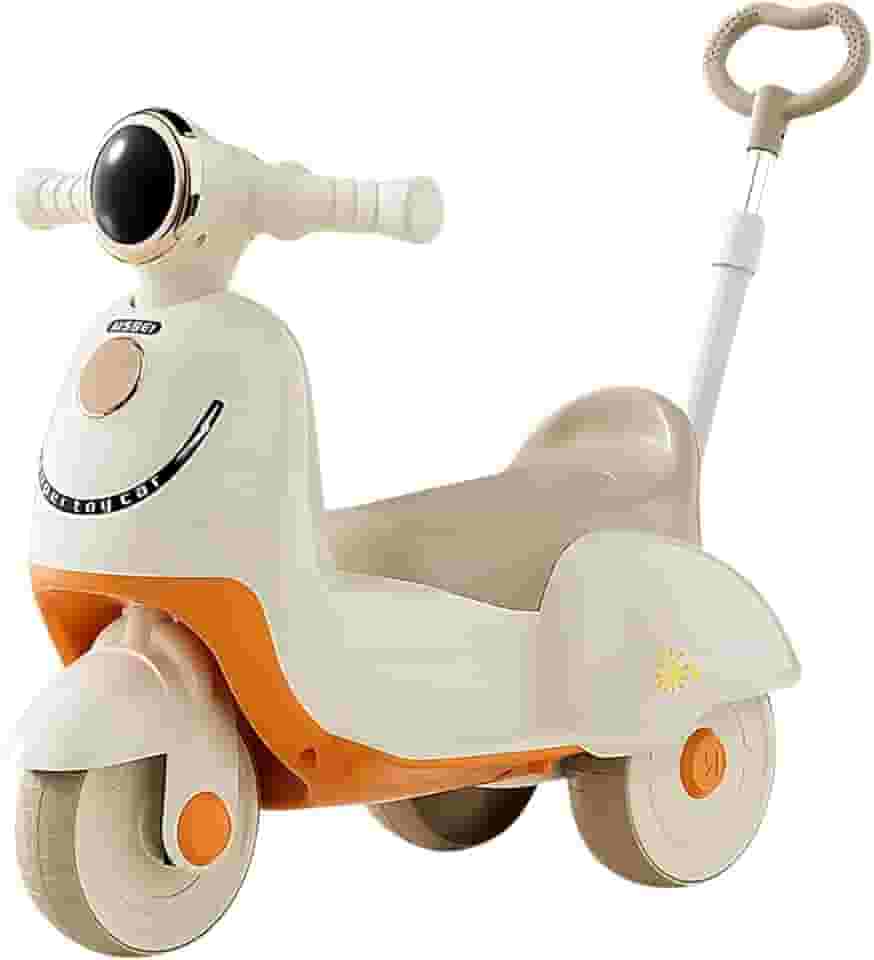 Bicicleta de Equilíbrio 2 em 1 Kidino com Luz e Som, Triciclo Motoca Sem Pedal Unissex