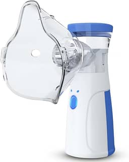 Nebulizador Inalador Ultrassonico Sem Fio Recarregavel USB Compacto Portatil Silencioso Criança Adulto Mesh Mini Ultrassom Infantil Premium